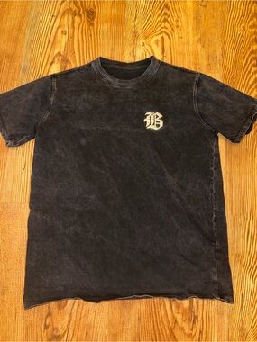 Baseballism Black Vintage-Wash Tee - Youth XL - worn once